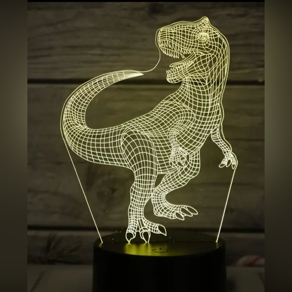 New 3D T-rex dinosaur LED color changing table nightlight